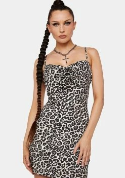 AFRM Leopard Kamala Mini Dress