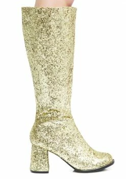 Ellie Shoes Boots & Booties Golden Go-Go Baby Glitter Boots