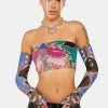 AFRM Baroque Print Steena Tube Top