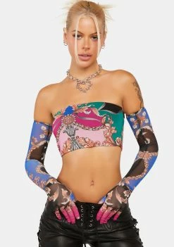 AFRM Baroque Print Steena Tube Top