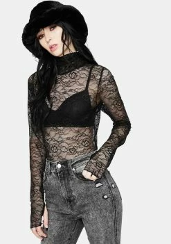 AFRM Tops Zadie Stretch Lace Top