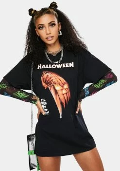 Impact Tops Halloween Night He Came T-Shirt