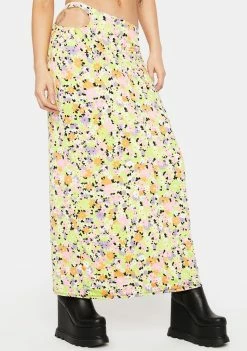 AFRM Spring Daisy Anjeli Midi Skirt