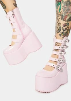 Ellie Shoes Baby High N Mighty Buckle Strap Platforms