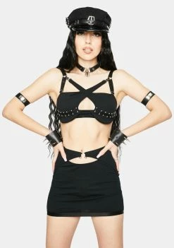 The End Lingerie Underneath It All Backless Mini Skirt With Thong