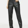 AFRM Rou Faux Leather Straight Leg Pants Bottoms