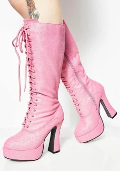 Ellie Shoes Beverly Hills Baddie Platform Boots