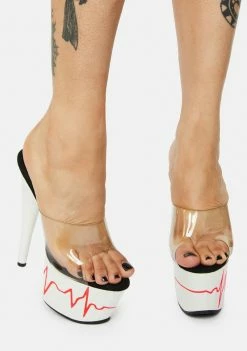 Ellie Shoes Cool Heartbeat Racer Heels