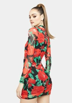 AFRM Dresses Lissa Mesh Mini Dress