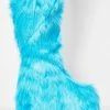 Ellie Shoes Electric Party Monster Fuzzy Platform Boots