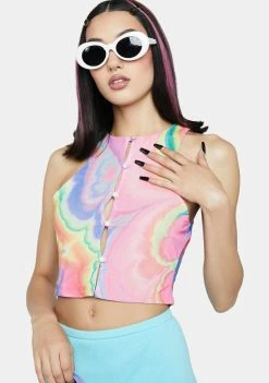 AFRM Calabra Mesh Crop Top Tank Crop Top