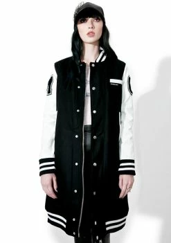 Members Only Long Varsity Jacket
