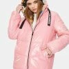 Members Only Outerwear X Looney Tunes Mashup Pink Hi Shine Puffer Jacket
