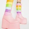 Ellie Shoes Platforms Unicorn Tea Party Platform Boots