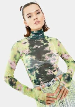 AFRM Limelight Tie Dye Zadie Turtleneck