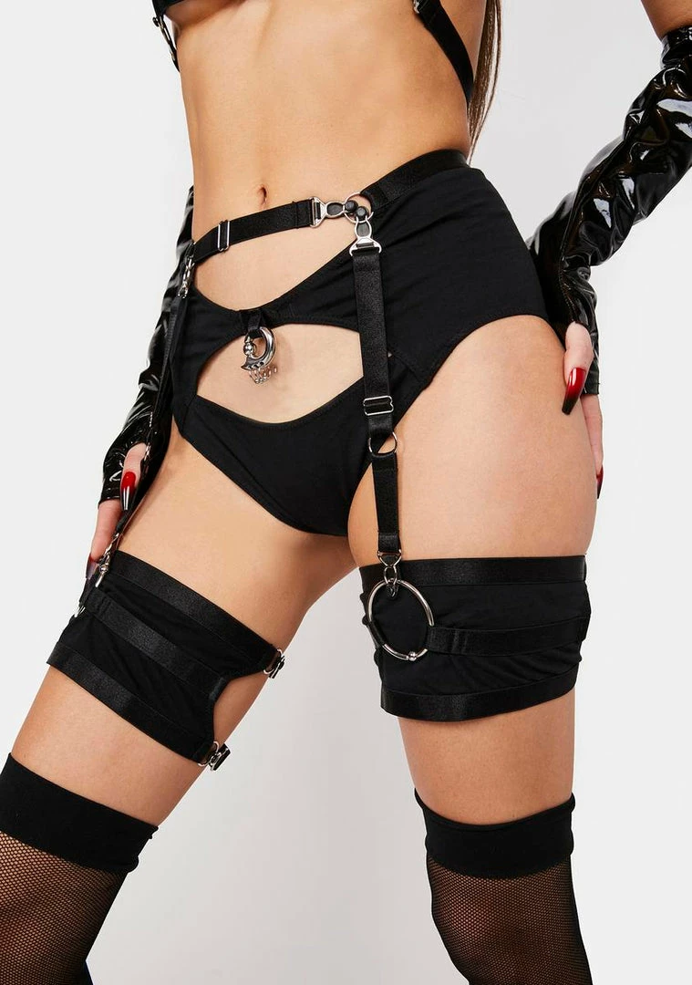 Hot Sale ✔️ The End Lingerie Lingerie & Sleepwear Cut-Out Hipsters With Garter 🥰 1 The End Lingerie Lingerie & Sleepwear Cut-Out Hipsters With Garter