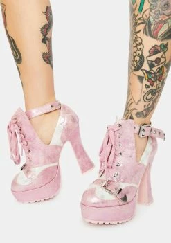 Ellie Shoes Rose Passion Filled Love Heels Platforms
