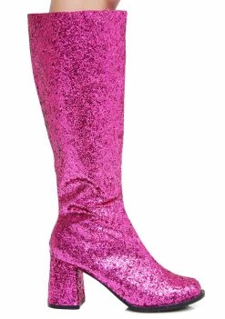 Ellie Shoes Go-Go Baby Glitter Boots Boots & Booties