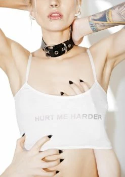 The End Lingerie Hurt Me Harder Crop Top
