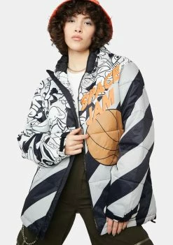 Members Only X Space Jam Puffer Jacket