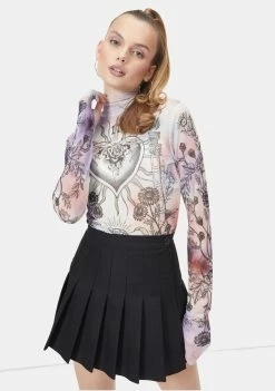 AFRM Pastel Tarot Zadie Mesh Turtleneck