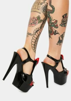 Ellie Shoes Platforms Tainted Love Corset Stiletto Heels