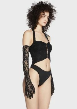 AFRM Evolve Lace Bodysuit Cut-Out Bodysuit