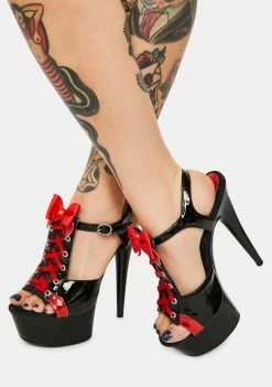 Ellie Shoes Platforms Tainted Love Corset Stiletto Heels
