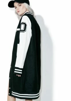 Members Only Long Varsity Jacket