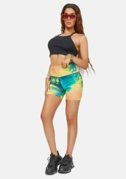 AFRM Lawson Tie Dye Biker Shorts