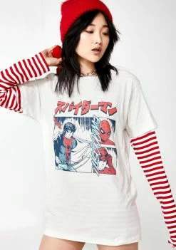 Impact Tops Spidey Sense Manga Graphic Tee