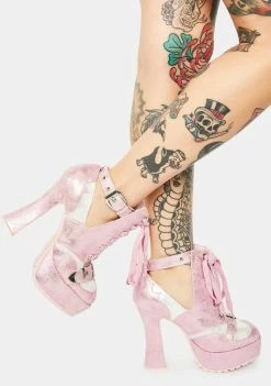Ellie Shoes Rose Passion Filled Love Heels Platforms