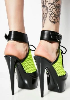 Ellie Shoes Dominate 'Em Lace-Up Heels Platforms