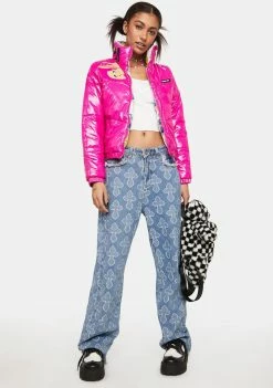 Members Only Puffer Jacket X Space Jam High Shine Puffer