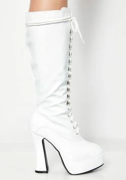 Ellie Shoes Boots & Booties Icy Beverly Hills Baddie Platform Boots