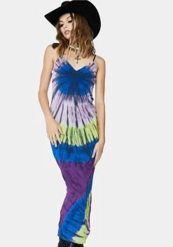 AFRM Dresses Night Halo Tie Dye Amina Maxi Dress