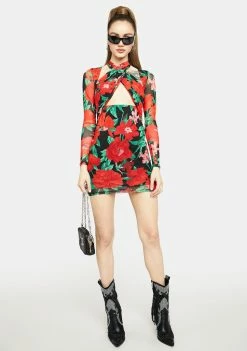 AFRM Dresses Lissa Mesh Mini Dress