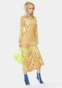AFRM Abstract Zebra Nollie Dress Dresses